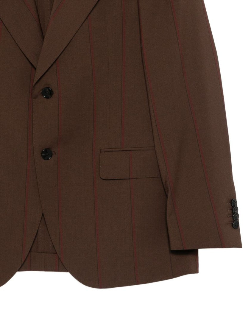 Gabriele Pasini Tailored Brown Pinstripe Suit