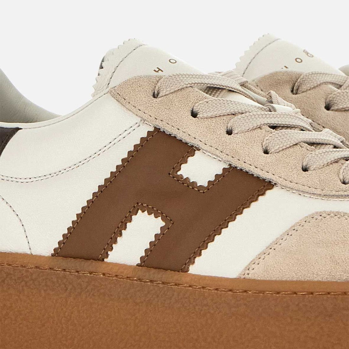 Hogan Elegant Lace-Up Sneakers With Suede Overlays