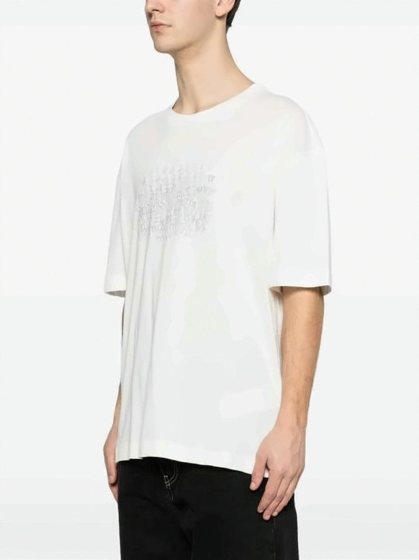 Maison Margiela Short-Sleeved T-Shirt With Abstract Print