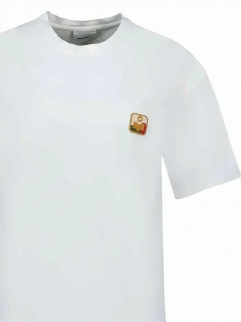 Isabel Marant Embroidered Patch Short-Sleeve T-Shirt