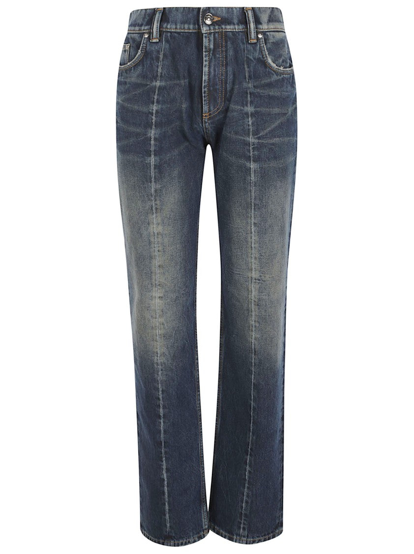 Versace Classic Five-Pocket Dark Washed Denim Jeans