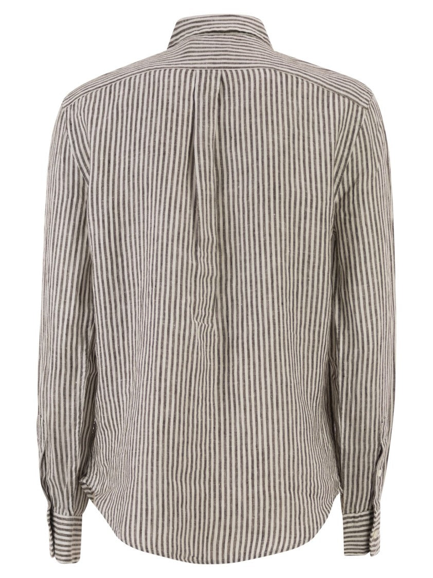 Polo Ralph Lauren Classic-Fit Striped Linen Shirt