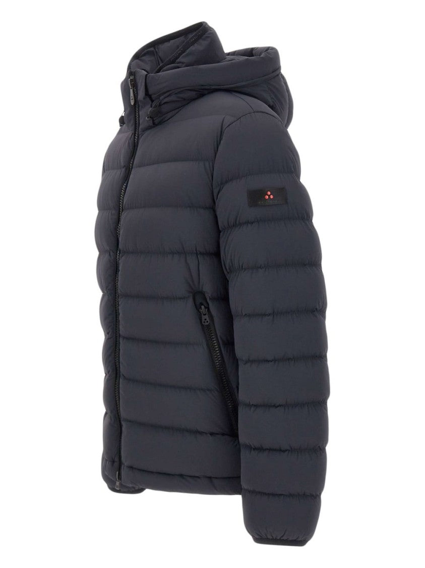 Peuterey Tailored Black Coat With Minimalist Design