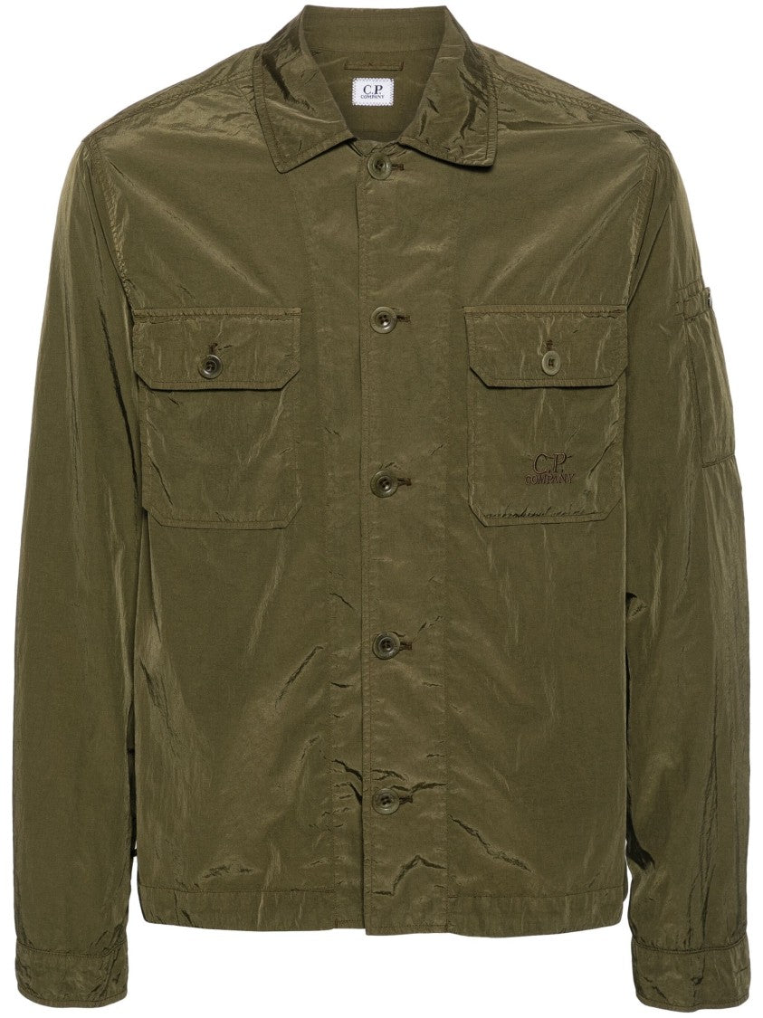C.P. Company Relaxed Fit Grey Nylon Overshirt