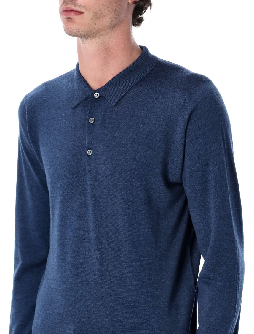 John Smedley Belper Extra Fine Merino Wool Polo Shirt
