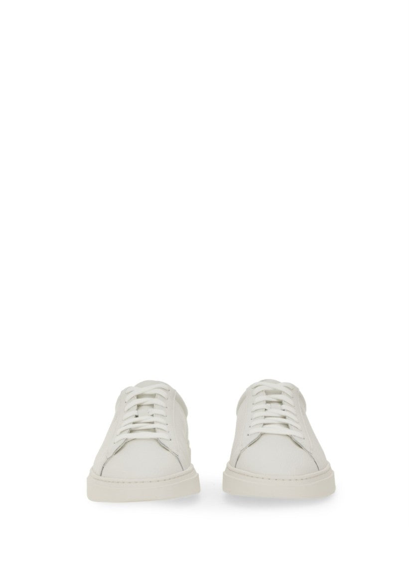 Boss Grained Leather Sneaker