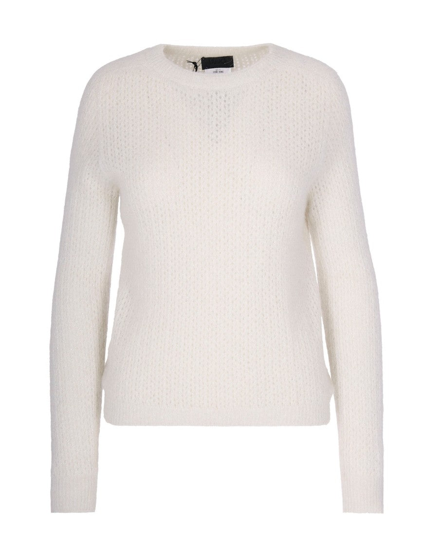 Liu Jo Ivory Crewneck Sweater