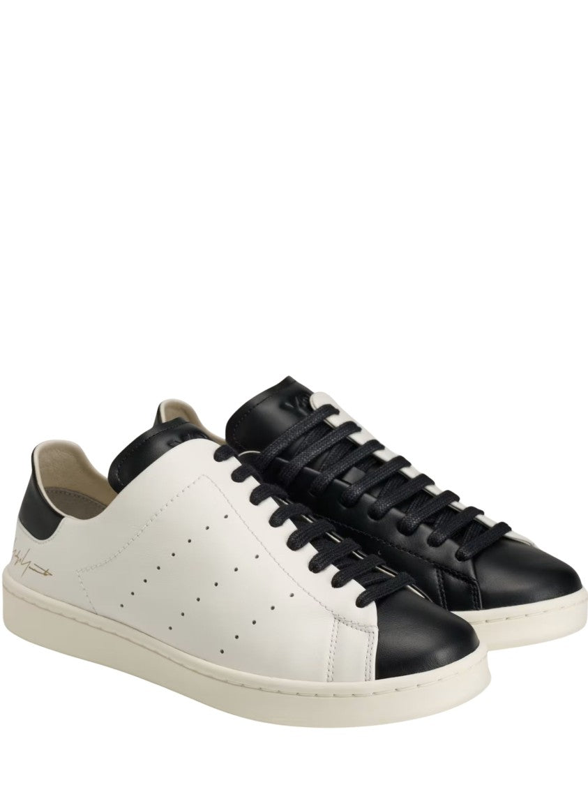 Y-3 Minimalist Diagonal Leather Sneakers