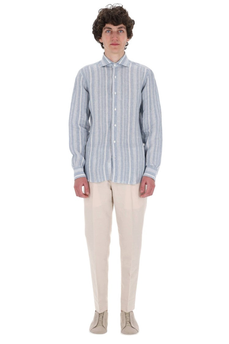 Barba Dandylife Textured Linen Casual Shirt