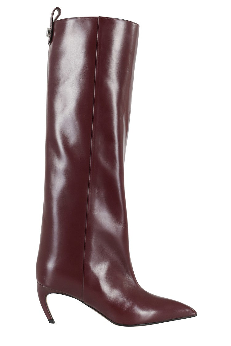 The Attico Lea Knee-High Leather Boot
