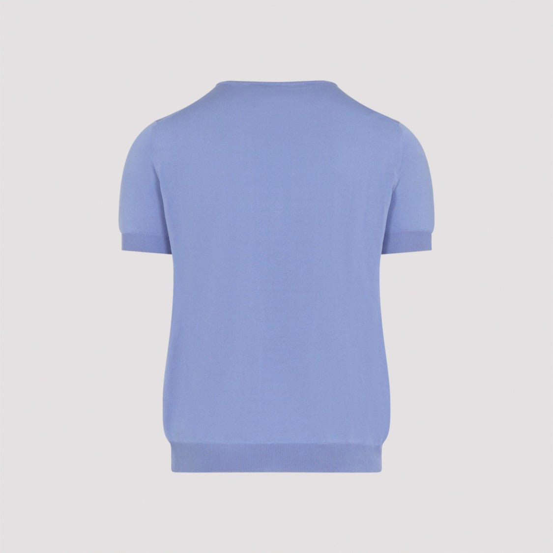 Giorgio Armani Short-Sleeved Pullover In Silk-Cotton Blend
