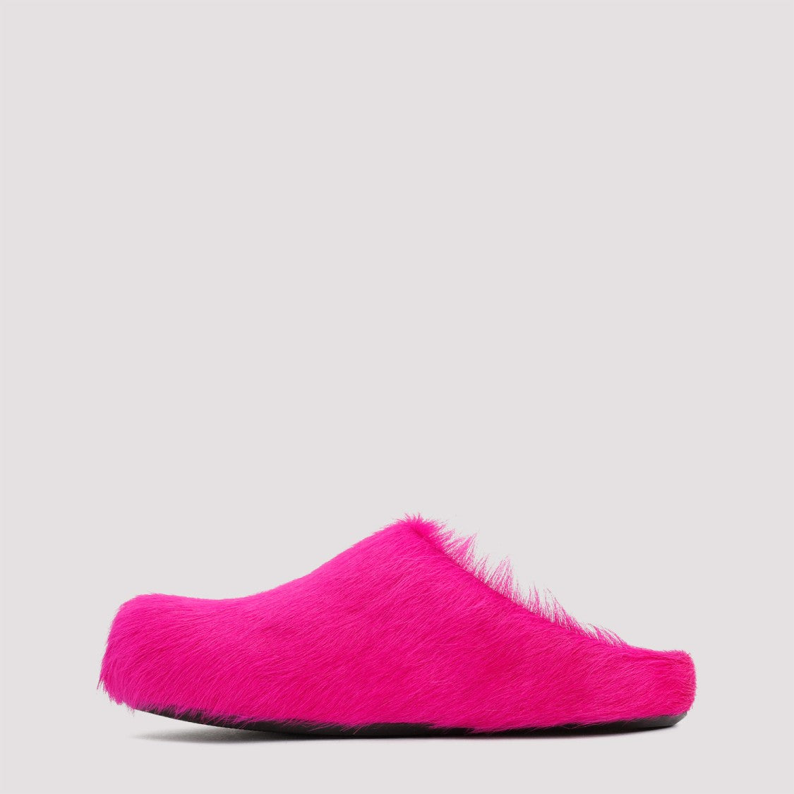 Marni Fuchsia Calf Hair Fussbett Mules