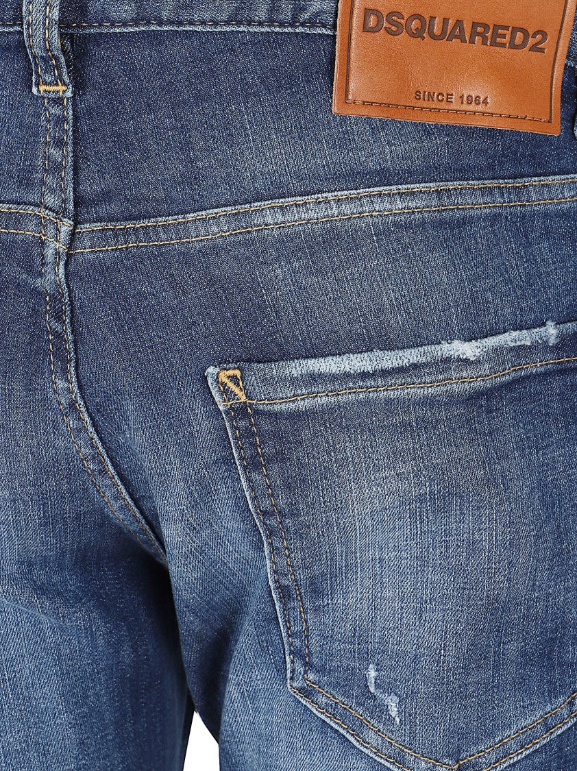 Dsquared2 Classic Five-Pocket Distressed Denim Jeans