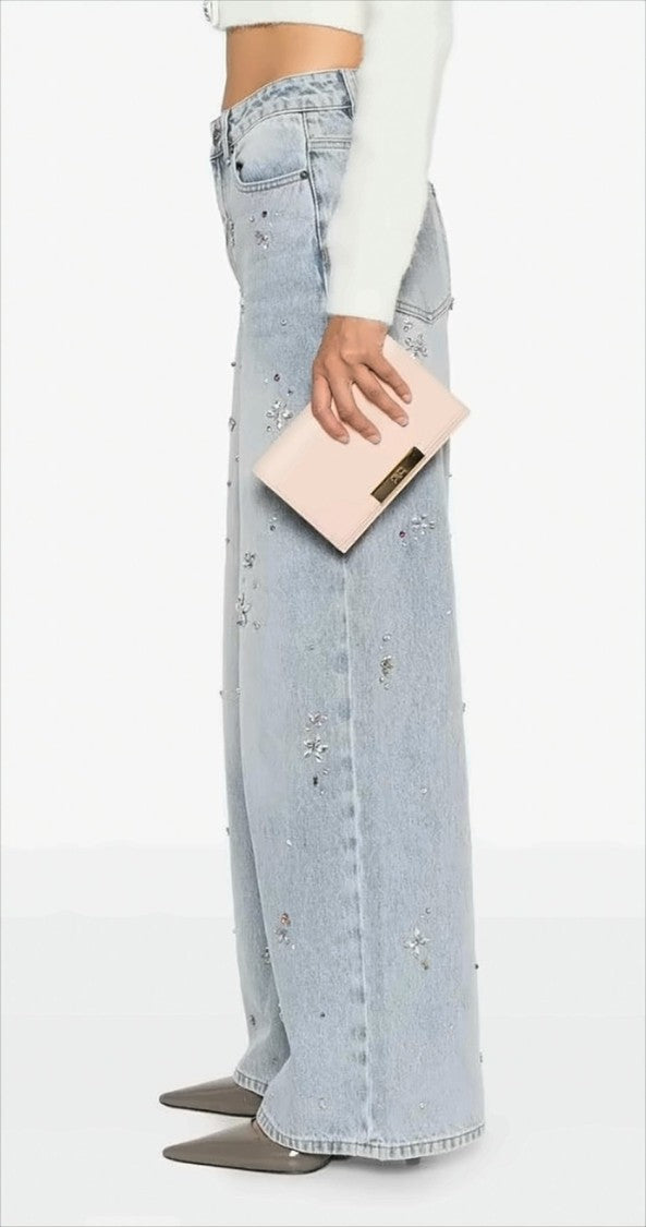 Elisabetta Franchi Shoulder Bag With Gold Chain Strap