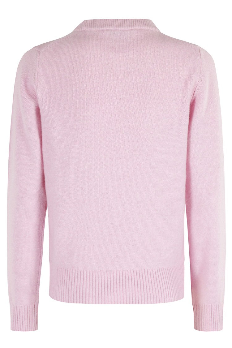 Ganni Pink Graphic Sweater