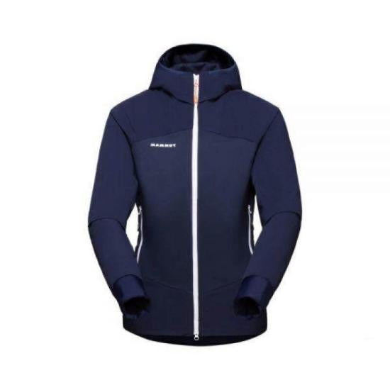 Mammut Fitted Hooded Jacket With Zippered Pockets And Thumbholes