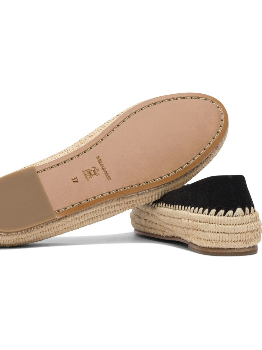 Paloma Barceló Comfort-Focused Ballerinas With Woven Jute Sole