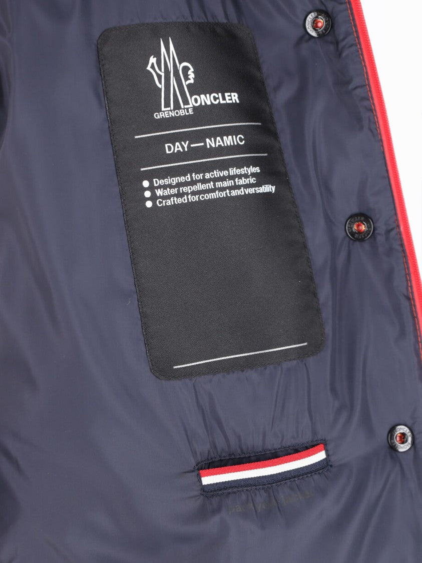 Moncler Grenoble Red Uychi Padded High Collar Vest