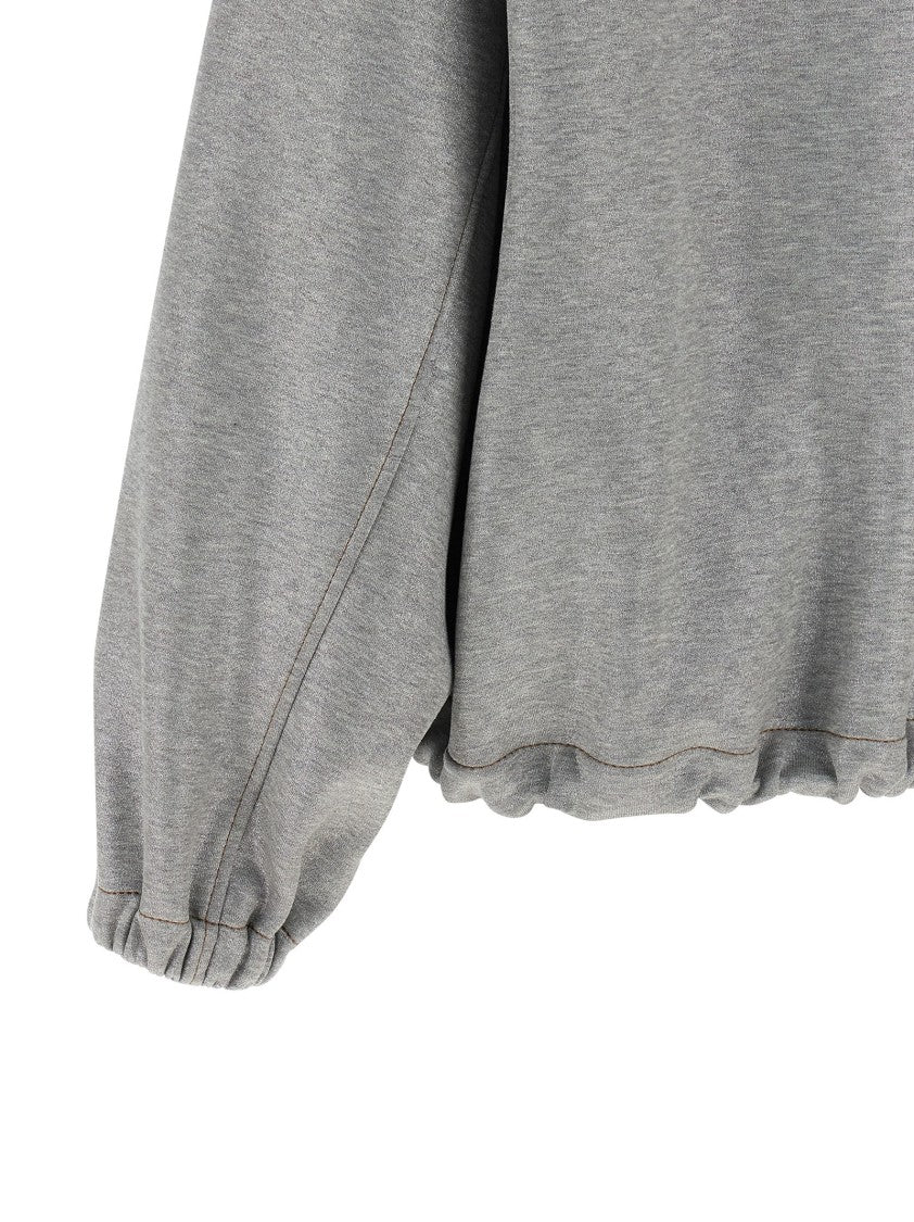 Brunello Cucinelli 'Shiny Zipper Pull' Hooded Bomber Jacket