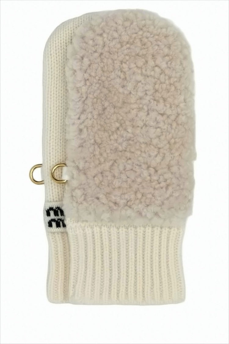 Miu Miu Textured Wool And Cashmere Mittens