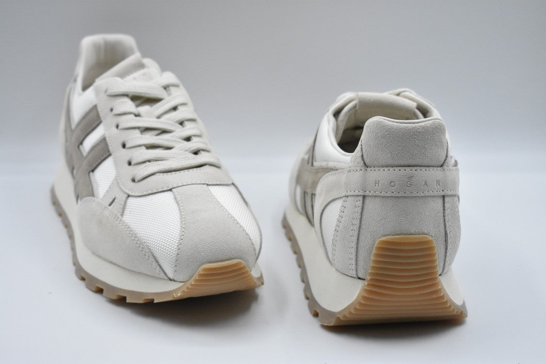 Hogan White Lace-Up Sneakers