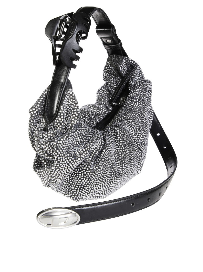 Diesel Ruched Shoulder Bag With Textured Body