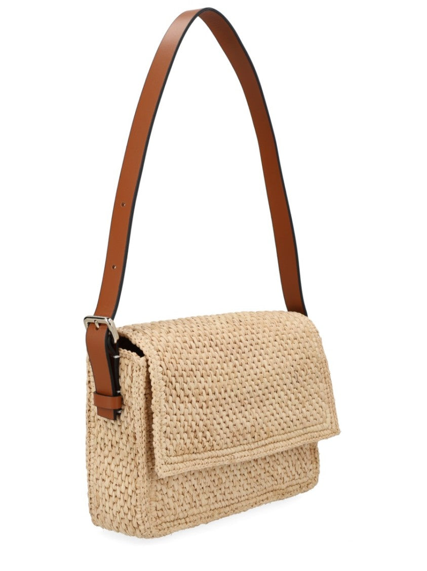 Manebi Paloma Handwoven Raffia Shoulder Bag
