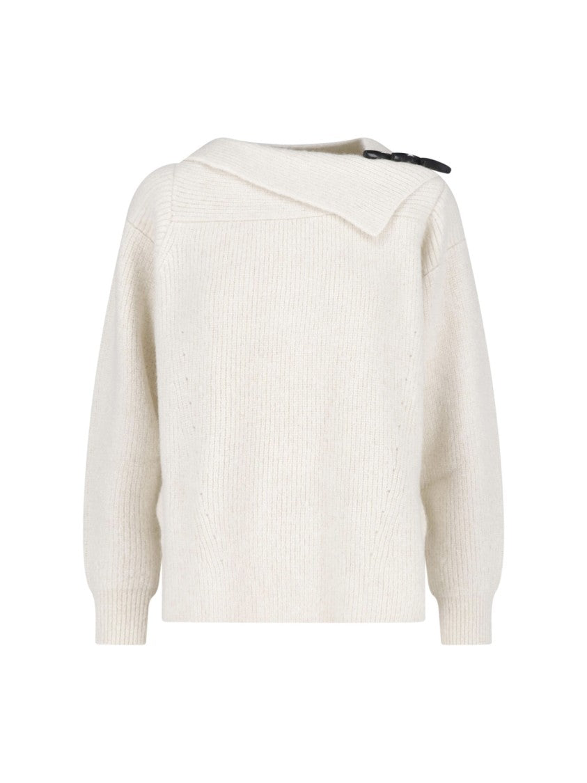 Isabel Marant White Thais Alpaca Sweater