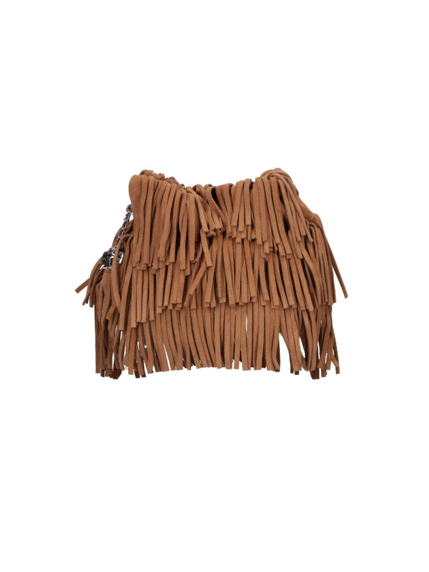 Tory Burch Suede Hobo Bag With All-Over Fringe