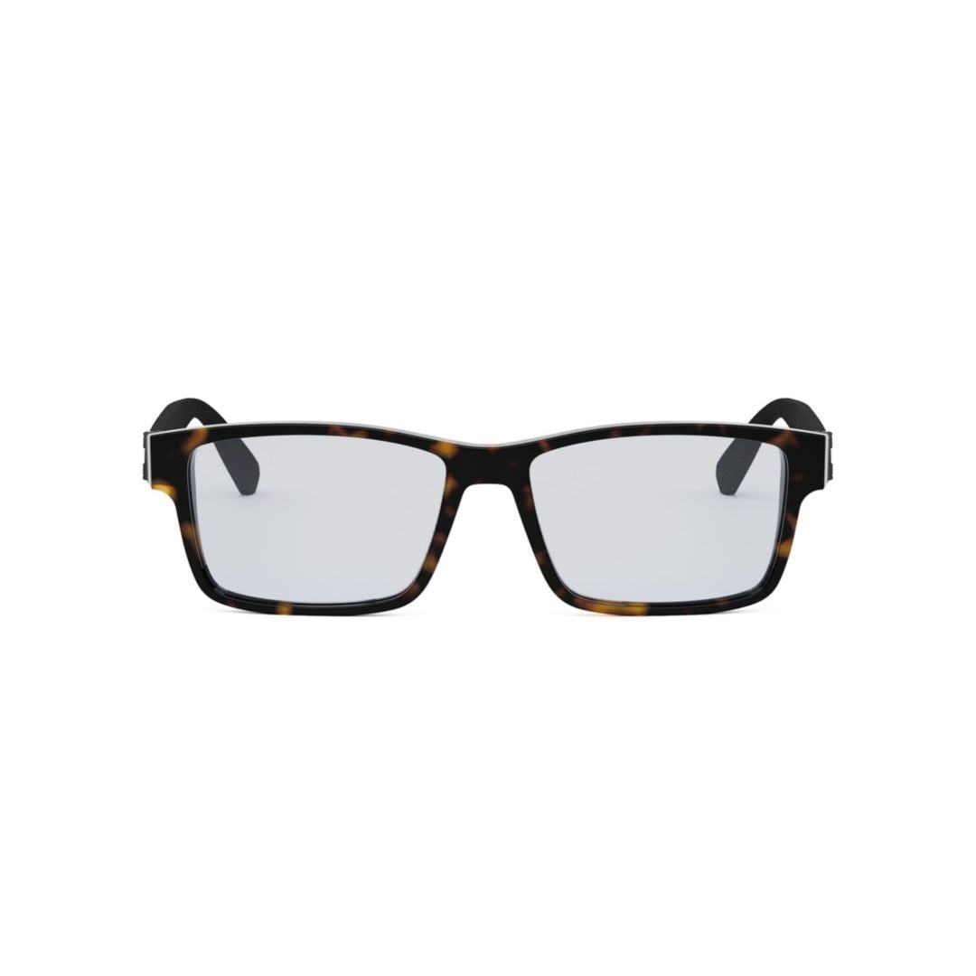 Bulgari Bv50050i Rectangular Tortoiseshell Framed Eyeglasses