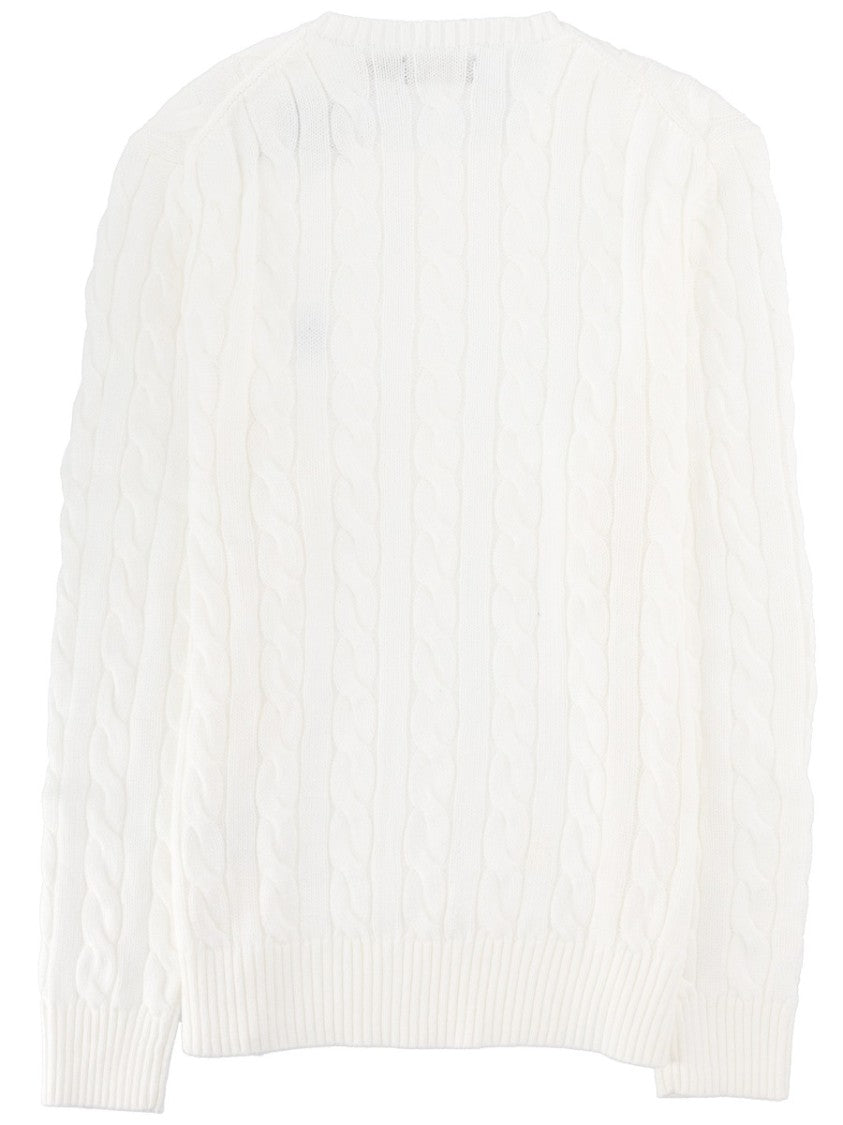 Polo Ralph Lauren Cable Knit Embroidered Logo Sweater