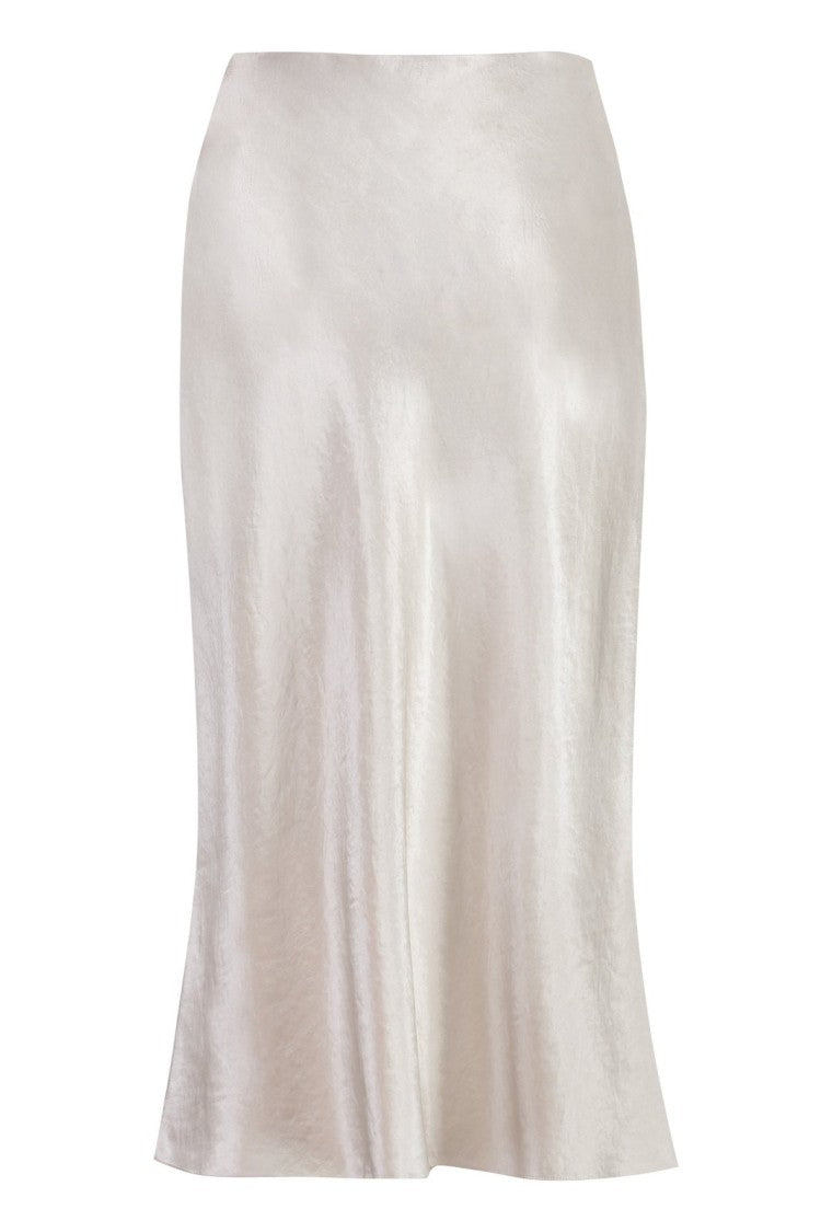 Vince Beige Slip Skirt With Flowing Silhouette