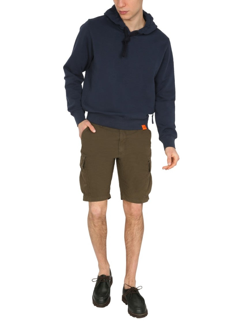 Aspesi Brown Cargo Shorts With Flap Pockets