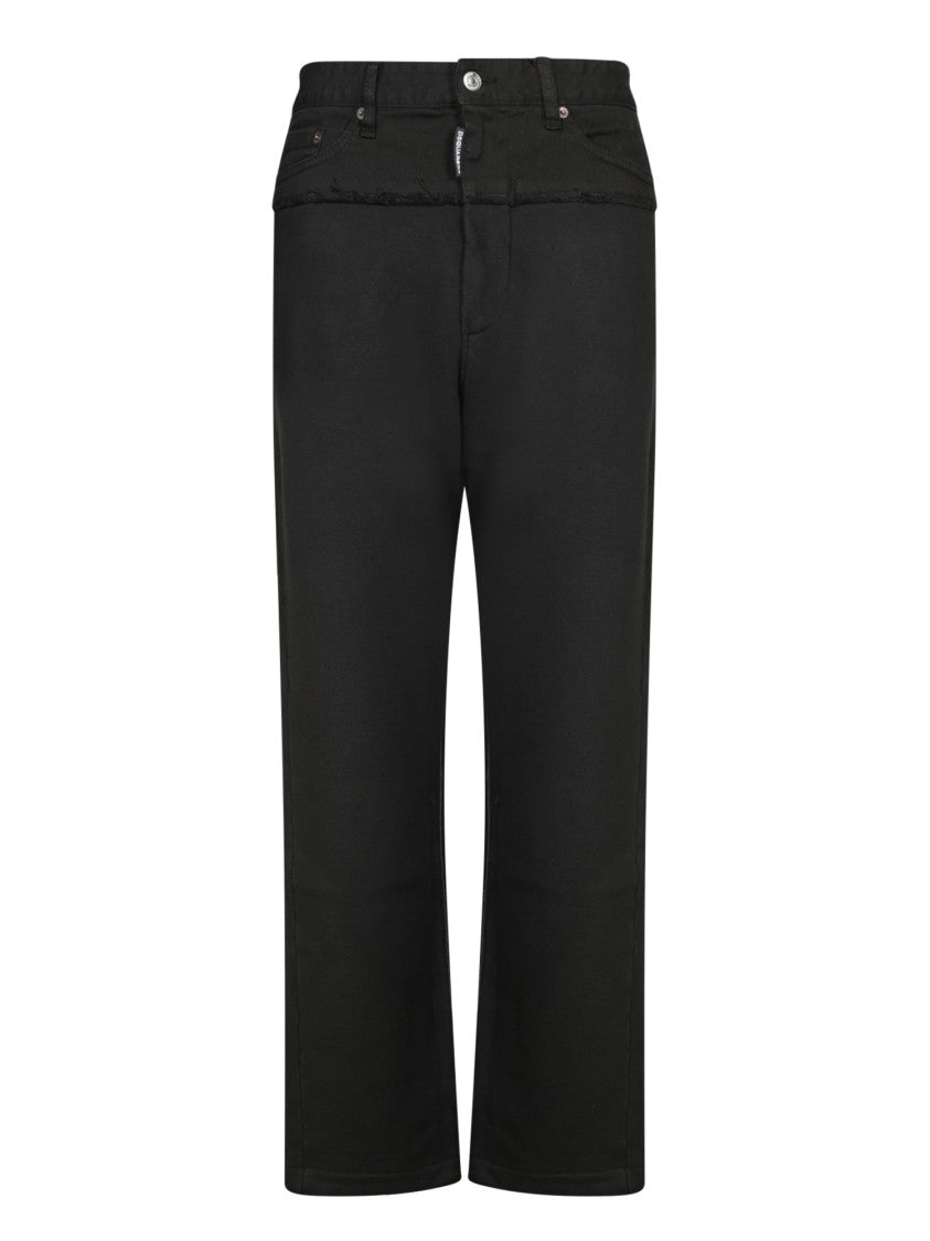 Dsquared2 Tailored Black Trousers With Five-Pocket Design