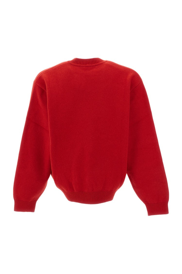 Jacquemus Red La Maille Pelota Wool Cashmere Sweater