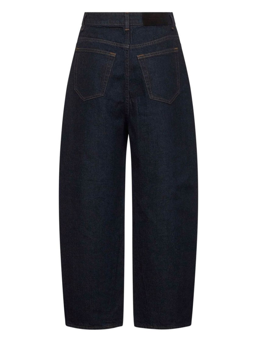 Givenchy Wide-Leg Indigo Blue Jeans