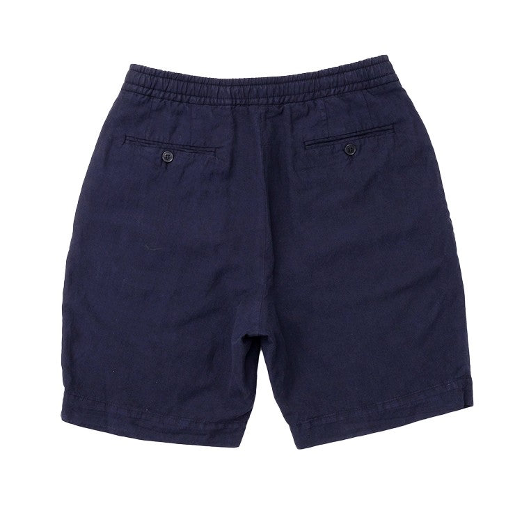 Officine Generale Adjustable Grosgrain Drawstring Blue Shorts