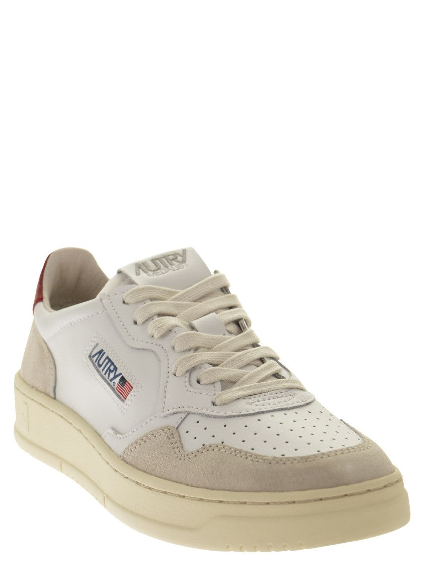 Autry Medalist Low Leather And Suede Sneakers
