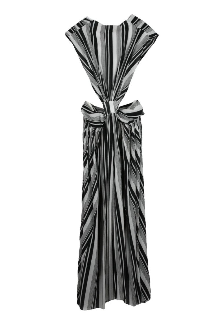Philosophy Di Lorenzo Serafini V-Neckline Long Dress White/Black