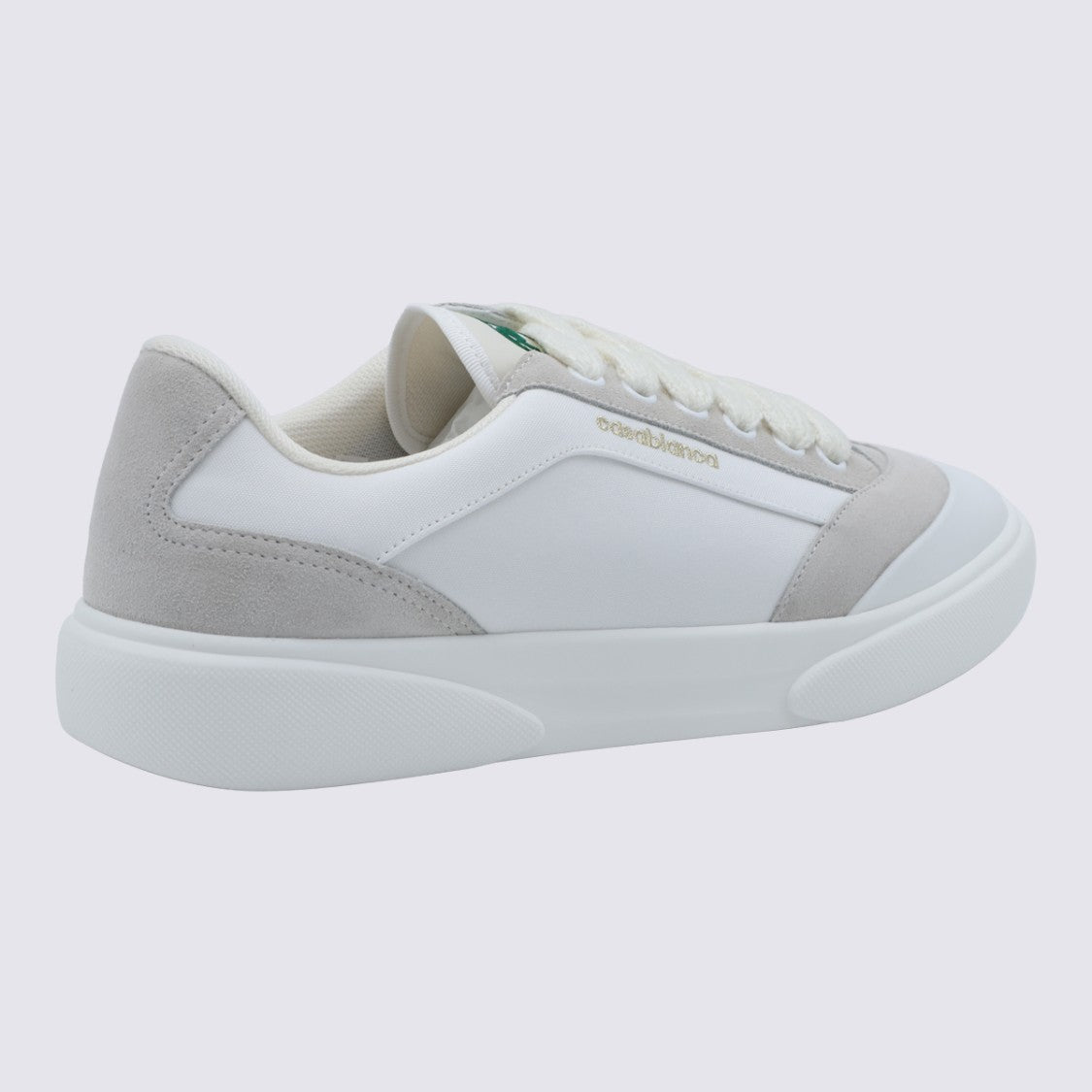 Casablanca Low-Top Sneakers With Suede Overlays And Gold Branding