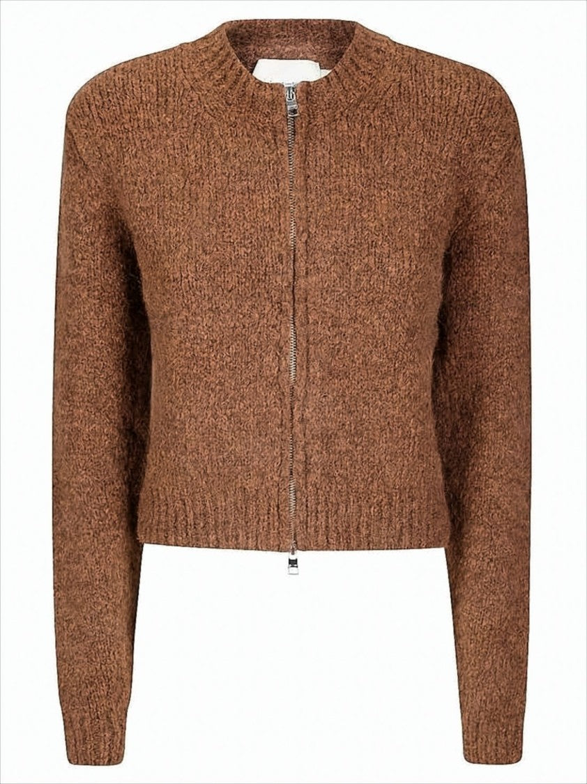 Paloma Wool Cropped Textured Knit Cardigan