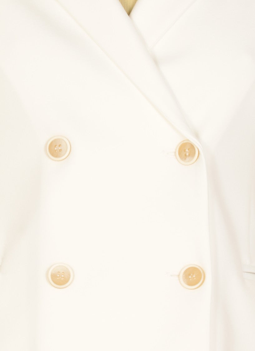 Fabiana Filippi Double-Breasted Blazer With Peak Lapel