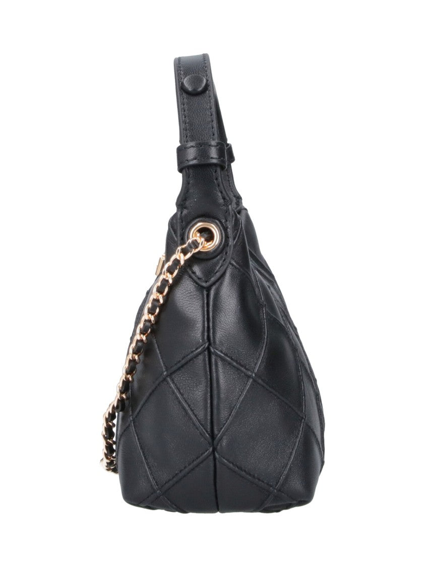 Tory Burch Quilted Lamb Leather Shoulder Pouch With Chain Strap