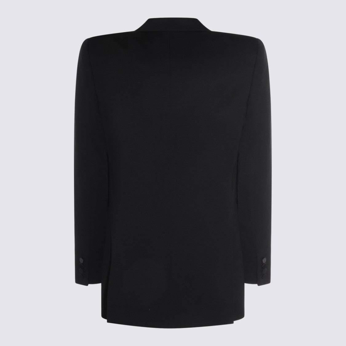 Saint Laurent Tailored Black Blazer With Satin Shawl Collar