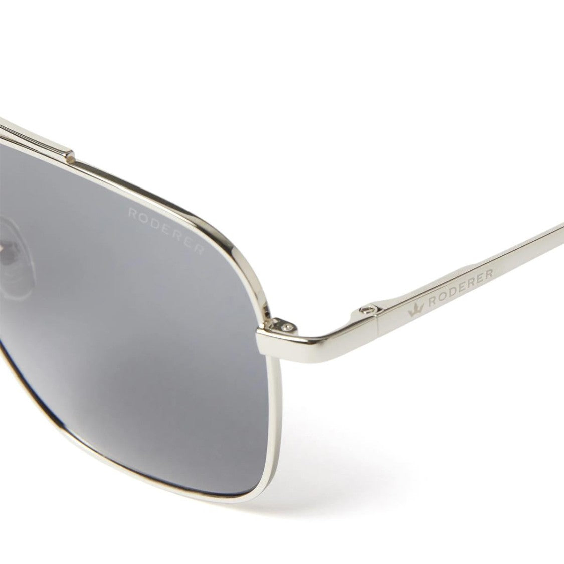 Roderer Harry Aviator Polarized Sunglasses - Silver/Grey