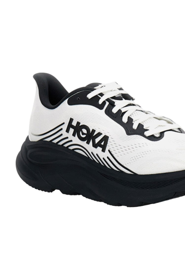 Hoka White Clifton 11 Mesh Road Running Sneakers