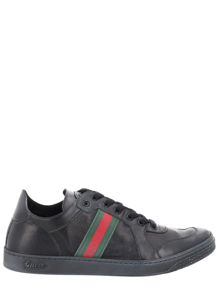 Gucci Stretch Low-Top Leather Effect Sneakers