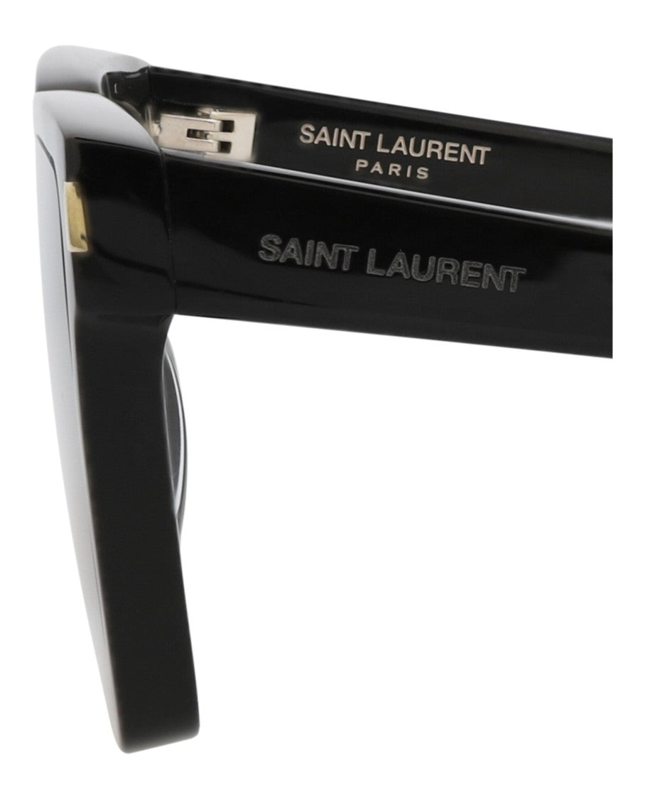 Saint Laurent Square-Frame Recycled Acetate Sunglasses With Saddle Nose Bridge