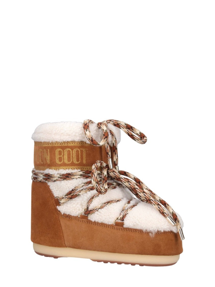 Moon Boot Lab69 Icon Low Shearling-Lined Suede Boots