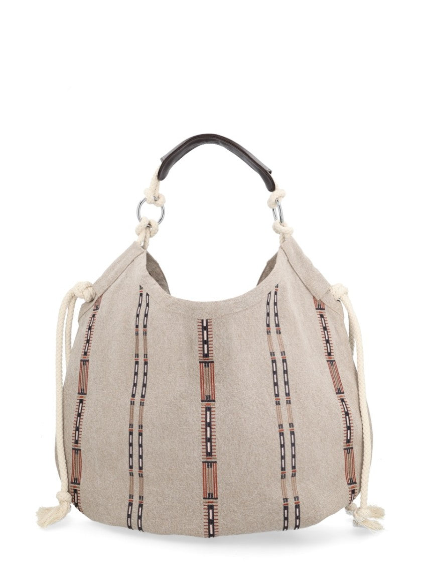 Isabel Marant Beige Byron Tribal Striped Tote Bag